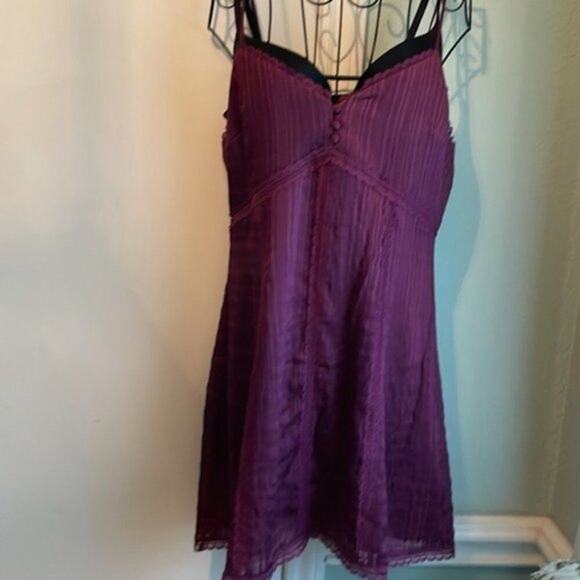 Alice plus Olivia Genevieve Spaghetti Strap Dress Boysnberry size 8 - Picture 4 of 13